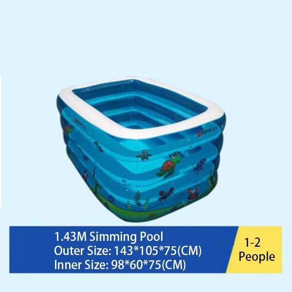 Summer Hot Sales Inflatable Swimming Pool with Bubble Bottom