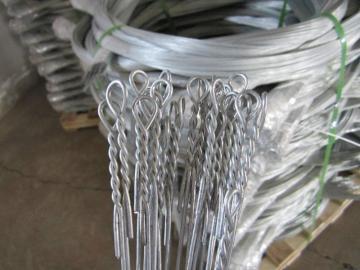 Galvanized loop bailing steel Wire