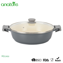 Die Cast Aluminum Low Sauce Pot With Earcap