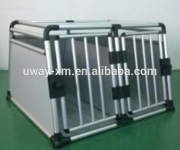 High quality double-door dog transport box with ellipse tube