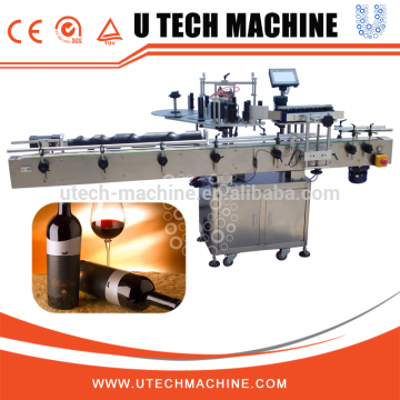 Automatic adhesive sticker Top surface labeling machine