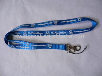 nylon ribbon lanyard