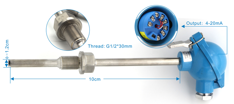 GTM102 Universal Input 4-20mA utgång Huvudmonterad temperatursändare