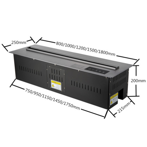 800 mm intelligent 3D -Wasserdampf -Atomisierungskamin