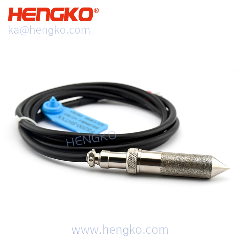 High sensitive  RHT-H20-B RHT-H30-B wireless soil grain moisture temperature and humidity sensor probe dew point meter