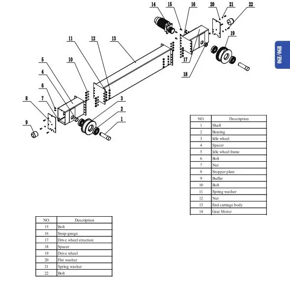 Supply Crane End Carriage Bridge Crane