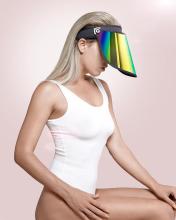 Fashion accessories gold visor hat uv protection