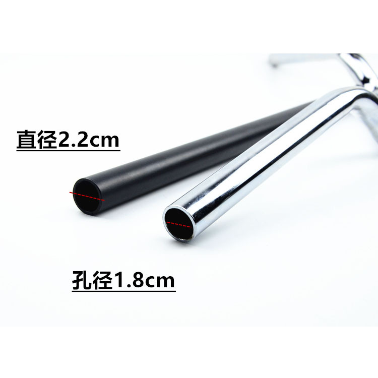 Motorcycle handle bar retro modification 22 caliber low bend CG125 modified faucet Prince horn direction handle