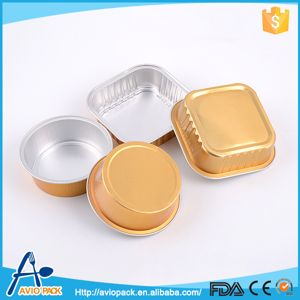 Hot selling eco friendly aluminum hot food disposable container for airplane