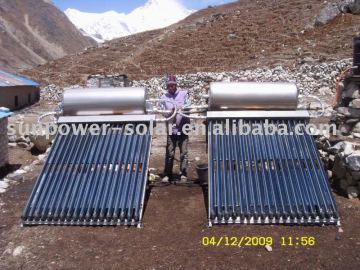non pressure solar water heater