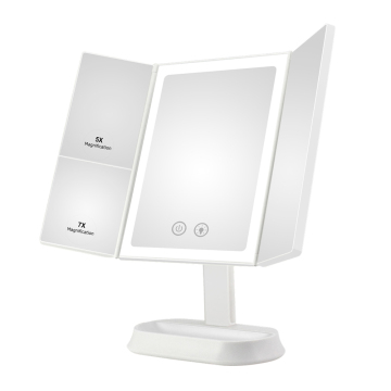 Trifold Vanity Mirror with Lights