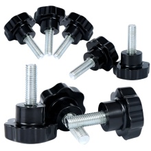 Threaded Star Shape Knobs and Handles for M4, M5, M6, M8, M10, M12 Bolts - Bakelite Hand Knobs for Tightening and Screw Applications