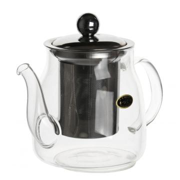 glass filtering tea maker teapot with strainer