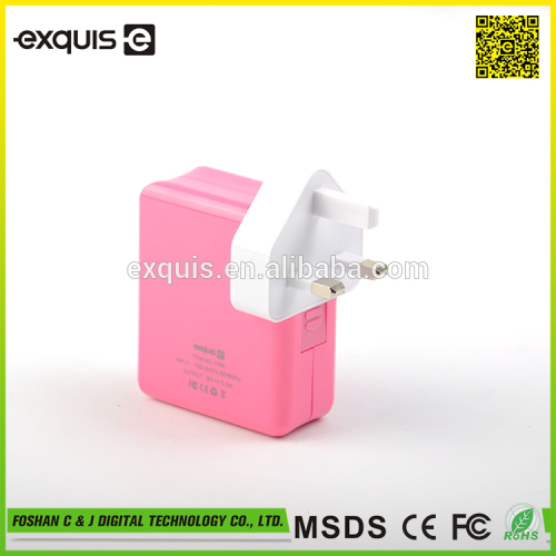 new design fashion low price multi port usb charger with fast charging