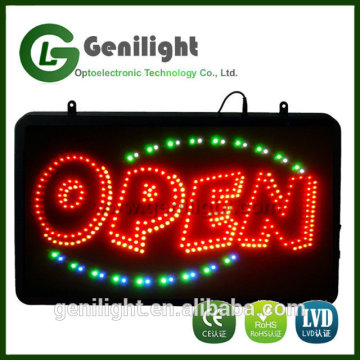 LED Multi Colorful Open Store Business Window Sign 22*13 Inch Open Sign Board/Indoors Decoration LED Sign Board