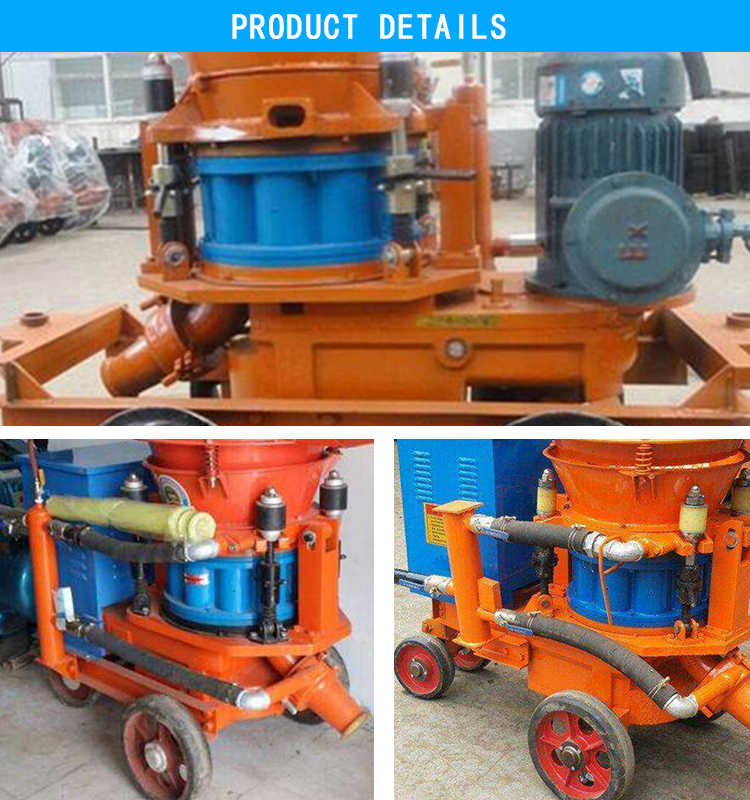 Small concrete shotcrete machine new type concrete spraying machine for tunnel construction one machine for multiple uses