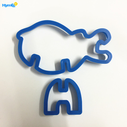 Plastic 3D Hippo Shaped Animal Cookie Biscuit Cutter