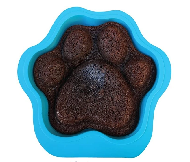 Dog Homemade Treat Mold, Puppy Dog Paw Shaped, Reusable Silicone Molds Oven  Safe