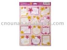 Glittered School Label