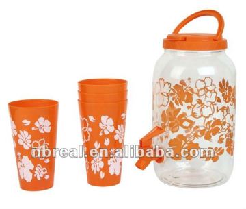 PET water jug with spigot