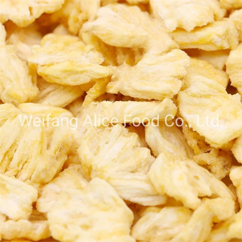 China Wholesale Crispy Fried Pineapple Chips Export Standard Dried Fried VF Pineapple