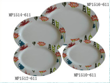 melamine ellipse plate