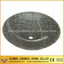G644 pink granite stone vessel sink