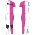 Seaskin 2 mm surfwetsuit met borstrits voor heren