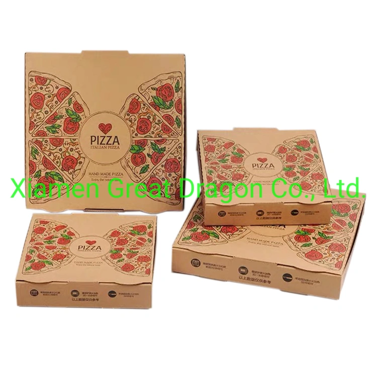 Take out Pizza Delivery Box with Custom Design Hot Sale (PZ2009222007)