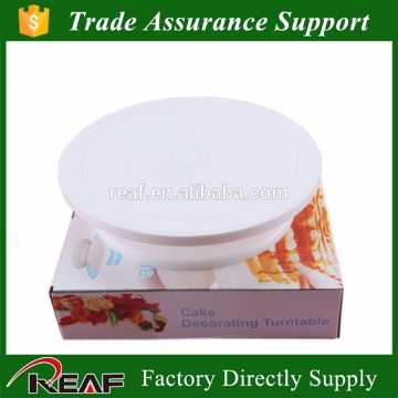 The cake decorating turntable cake stand /plastic tilting cake stand