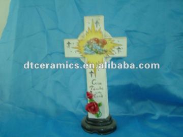 large decorative crosses with flowers