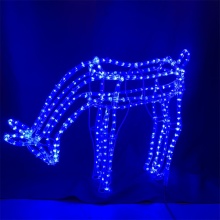 220V 74cm 3D Blue Deer LED Motif Light