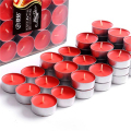 8ωρο κερί με κόκκινο χρώμα αρωματικό κερί Tealight για γάμο