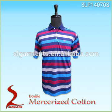 Mercerized Cotton Polo Shirt For Golf Men
