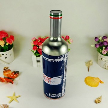 round wine tin for gift packing wine bottle