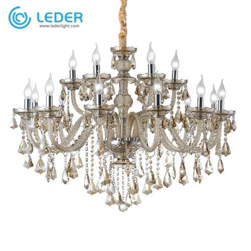 Lustre rustique en perles de campagne LEDER