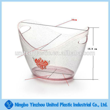 Plastic boat shape ice buckets for beer