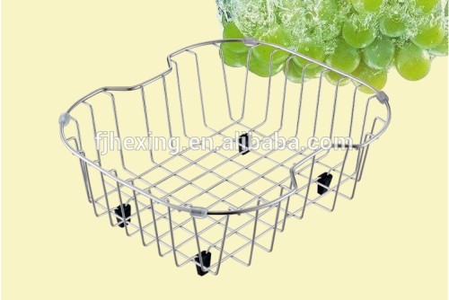 stainless steel kitchen accessory wire mesh storage baskets