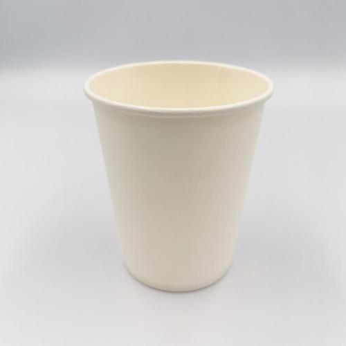 Vasos de papel desechables 100% biodegradables de 12 oz