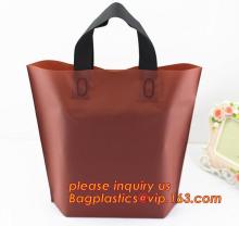shopping bag custom printing bag, ldpe plastic shopping bag with patch handle,