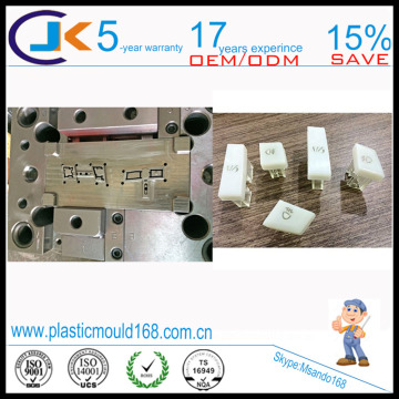 Two shot mold maker for plastic button
