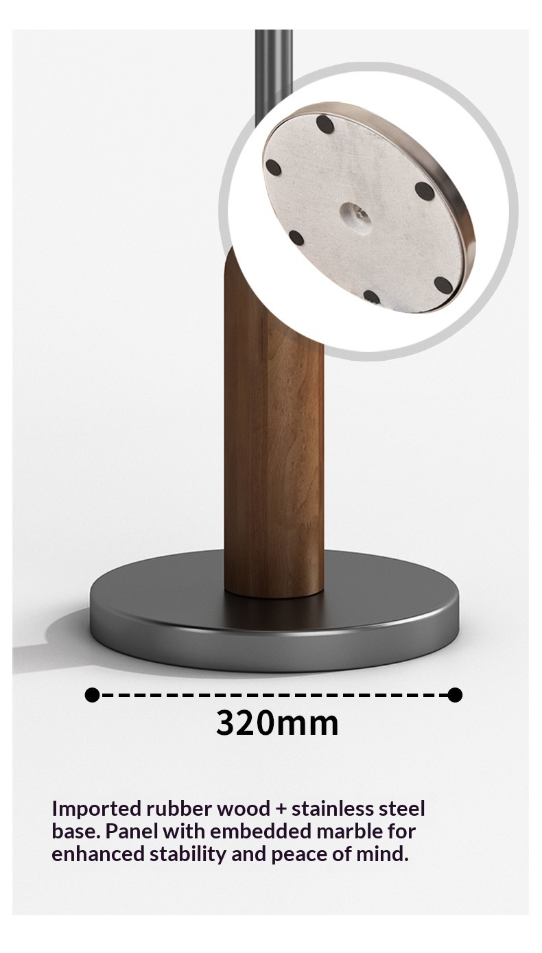 درخت تالار استیل ضد زنگ با آویزهای درختی شکل Stainless Steel Hall Tree with Tree-Shaped Hangers