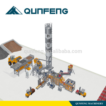 Qunfeng manual concrete block machine line