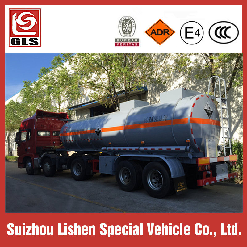 19,5 m³ Shacman tracteur corrosif liquide réservoir Semi remorque