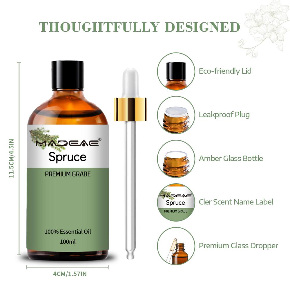 100% pur nature naturel de haute qualité Diffuseur Spruce Huile essentielle