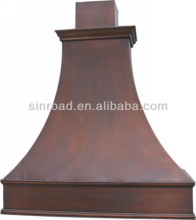 copper kitchen exhaust range hood