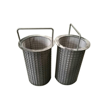 Stainless steel fine filter mesh basket Alcohol basket filter Metal mesh filter basket