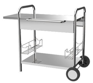 Stainless Steel Plancha Trolley