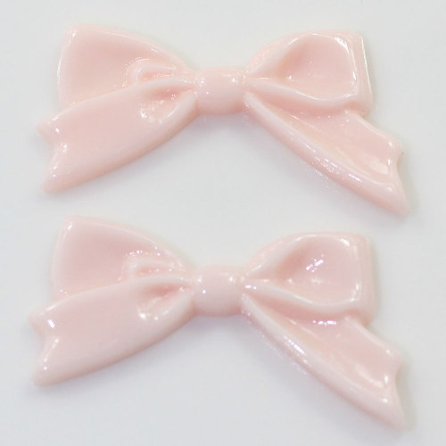 45mm Pastel Color Resin Bow Tie Flat Back Cabochon Charm For DIY Hair Bow Center Scrapbooking