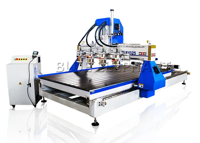 1325 Multi Spindles Multifunction Automtaic 3D Wood Design Carving Machine CNC Router 5D with 4 Rotary Device